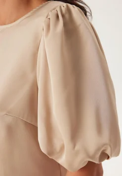 VILA Yksiväriset Puserot Ja Paidat|Juhlapyserot*Viellette 2/4 SATIN PUFF TOP S