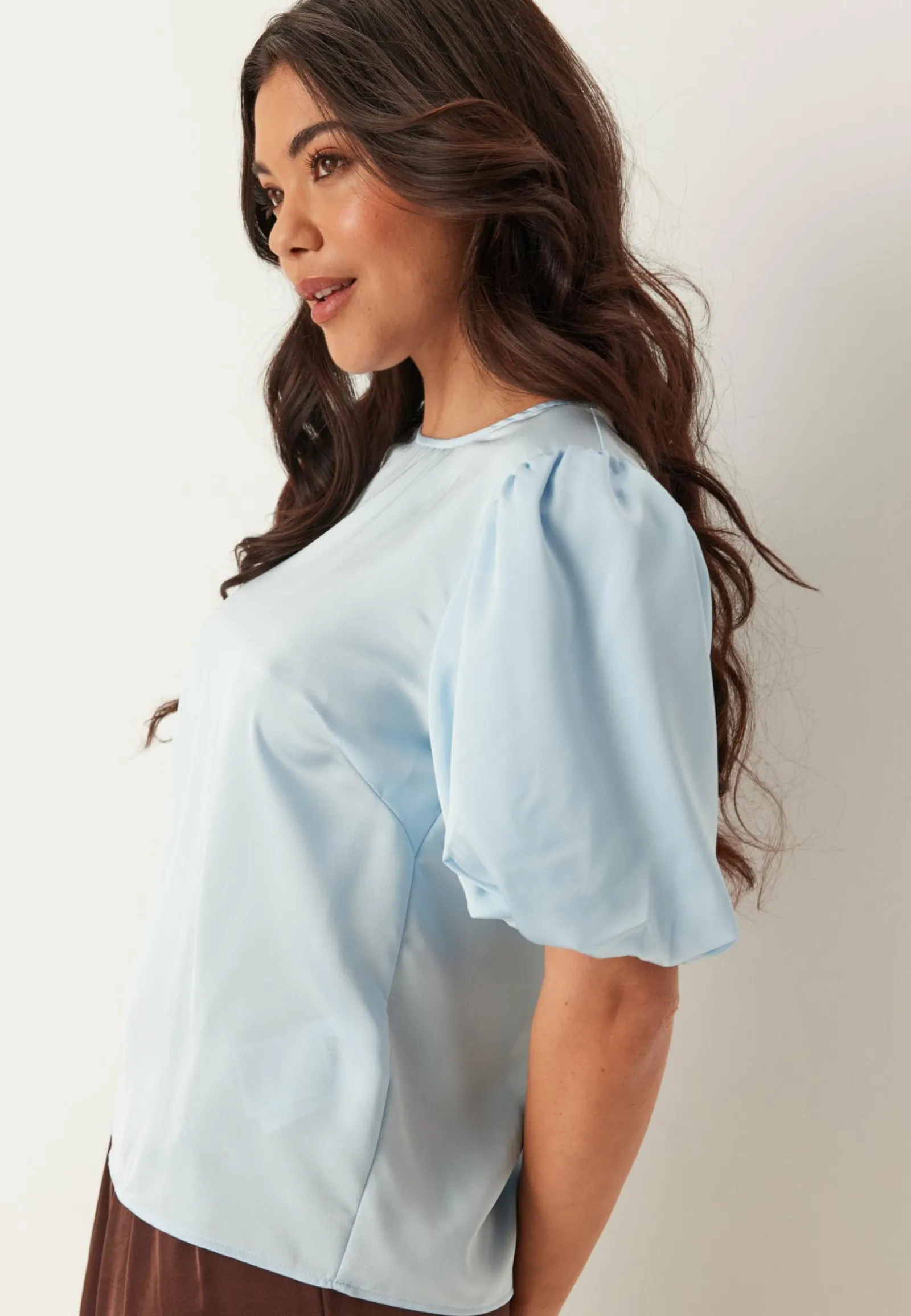 VILA Yksiväriset Puserot Ja Paidat|Tunikat Ja Puserot*Viellette 2/4 SATIN PUFF TOP S