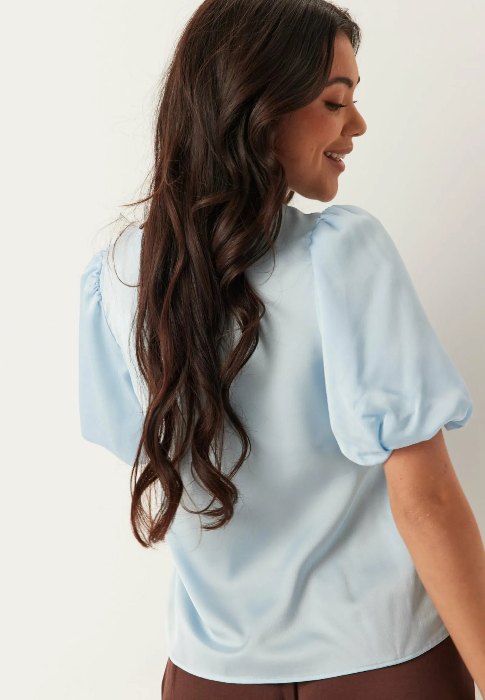 VILA Yksiväriset Puserot Ja Paidat|Tunikat Ja Puserot*Viellette 2/4 SATIN PUFF TOP S