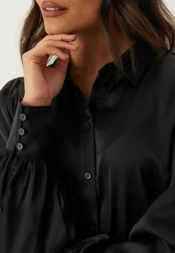 VILA Yksiväriset Puserot Ja Paidat|Rennot Puserot Ja Paidat*Vienna Ravenna L/S BALLOON SHIRT