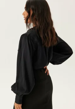 VILA Yksiväriset Puserot Ja Paidat|Rennot Puserot Ja Paidat*Vienna Ravenna L/S BALLOON SHIRT