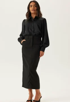 VILA Yksiväriset Puserot Ja Paidat|Rennot Puserot Ja Paidat*Vienna Ravenna L/S BALLOON SHIRT