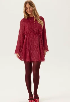 VILA Joulumekot|Glittermekot*Vifeather L/S O-NECK SHORT DRE