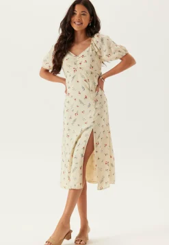 VILA Kukkakuosiset Ja Kuviolliset Mekot|Kesämekot*Vihavanne Rima S/S MIDI DRESS