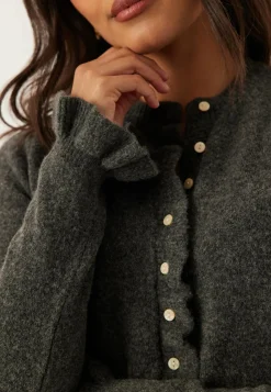 VILA Neuletakit Ja Neuleet|Neuletakit*Vijacia O-neck L/S FRILL KNIT