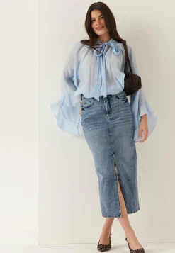 VILA Farkkuhameet|Farkkuhame*Vijaf Hw Midi Denim Skirt-noos