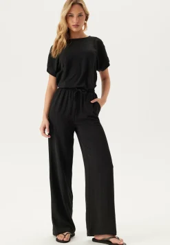 VILA Leveälahkeiset Housut|Korkeavyötäröiset Housut*Vijosa Hw Wide Pants - Noos