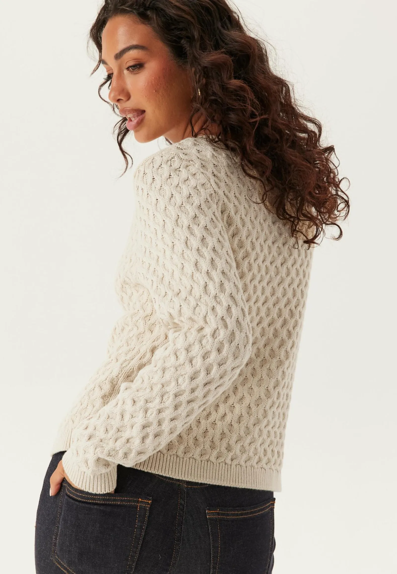 VILA Neuletakit Ja Neuleet|Neuletakit*Vikali L/S O-NECK KNIT BUTTON