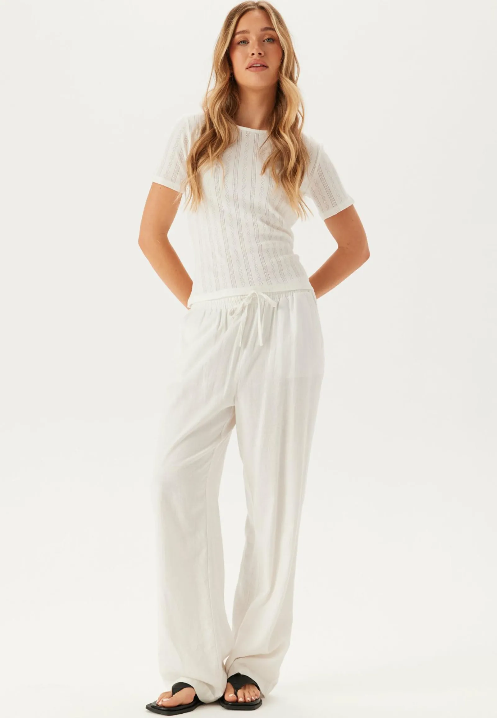 VILA T-Paidat|Perustopit*Vikassie S/S Pointelle Top