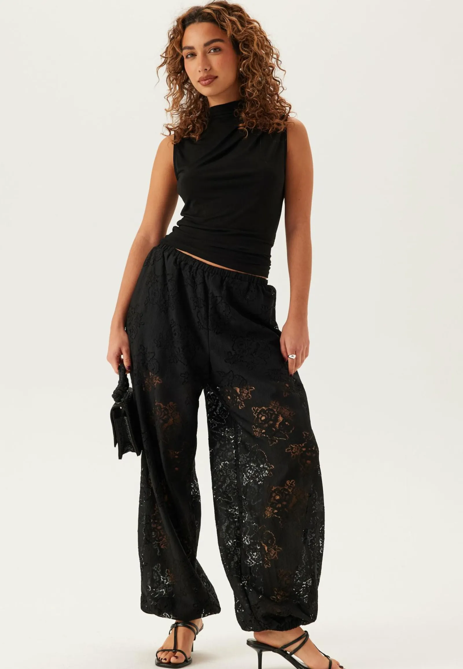 VILA Juhlahousut*la Lace Balloon Pants