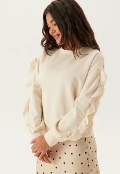 VILA Hupparit Ja Collegepaidat*Vimentina Flounce O-neck L/S T