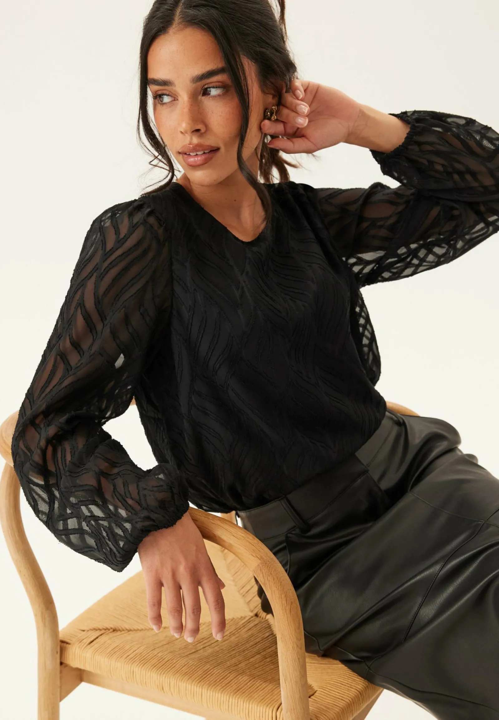 VILA Yksiväriset Puserot Ja Paidat|Juhlapyserot*Vimika O-neck L/S Top