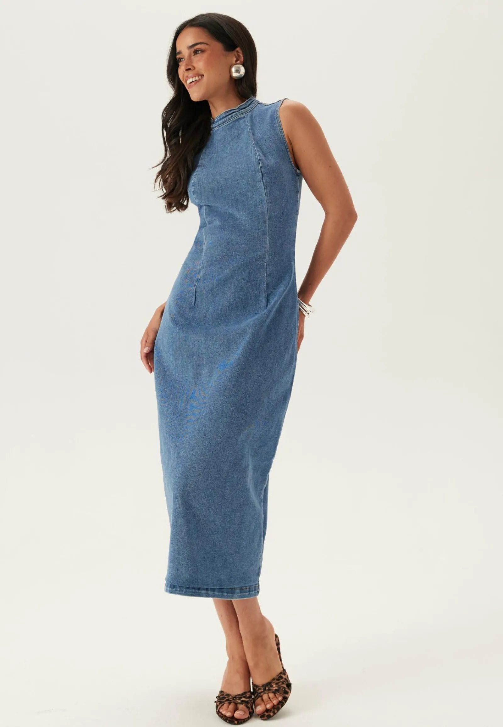 VILA Kesämekot|Midimekot*Vinona S/L Midi Denim Dress