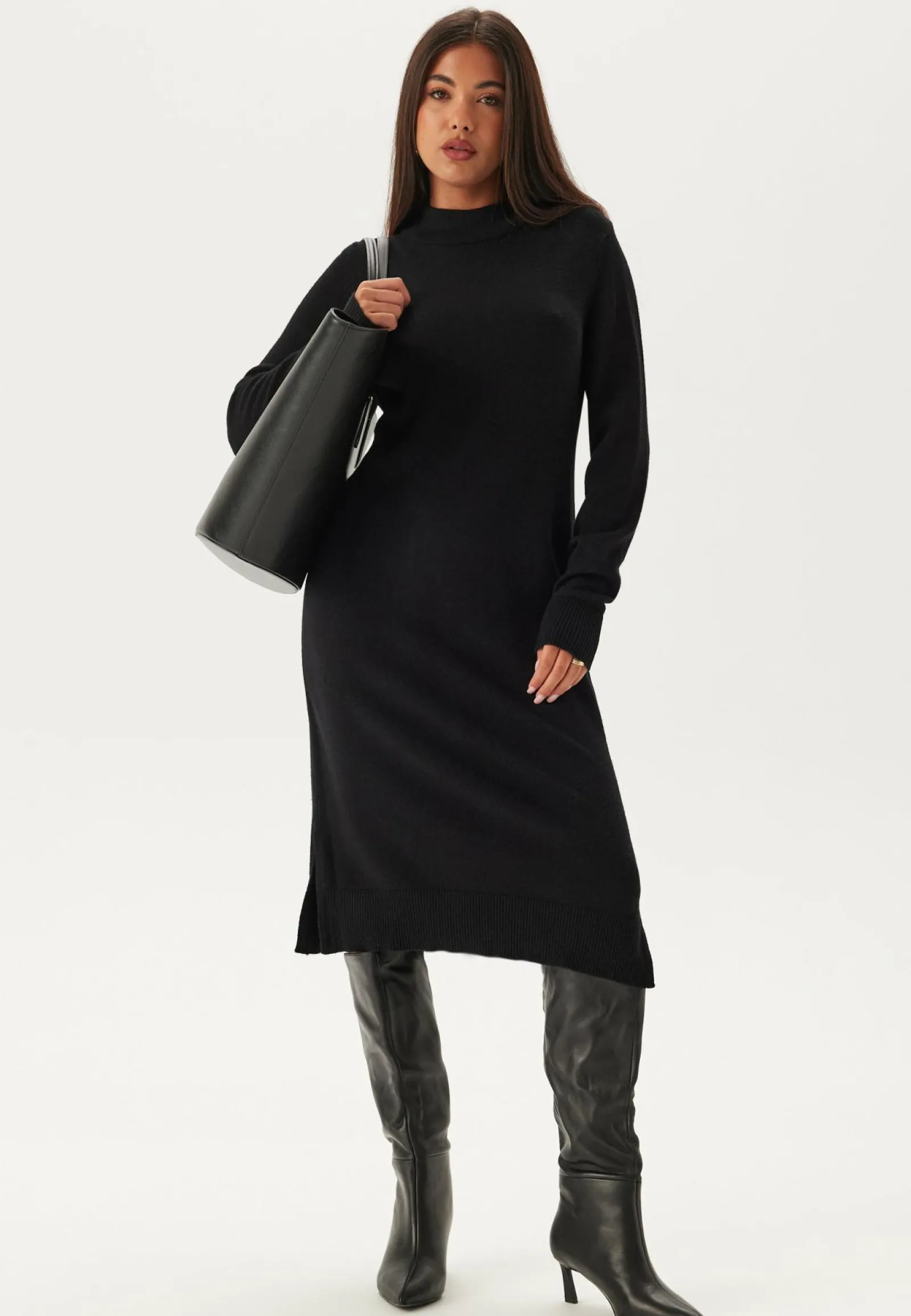 VILA Pitkähihaiset Mekot|Midimekot*Viril Crew Neck Midi Dress