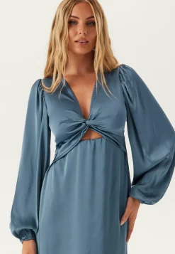 VILA Juhlamekot|Puhvihihalliset Mekot*Vischasta L/S CUT OUT MIDI DRESS