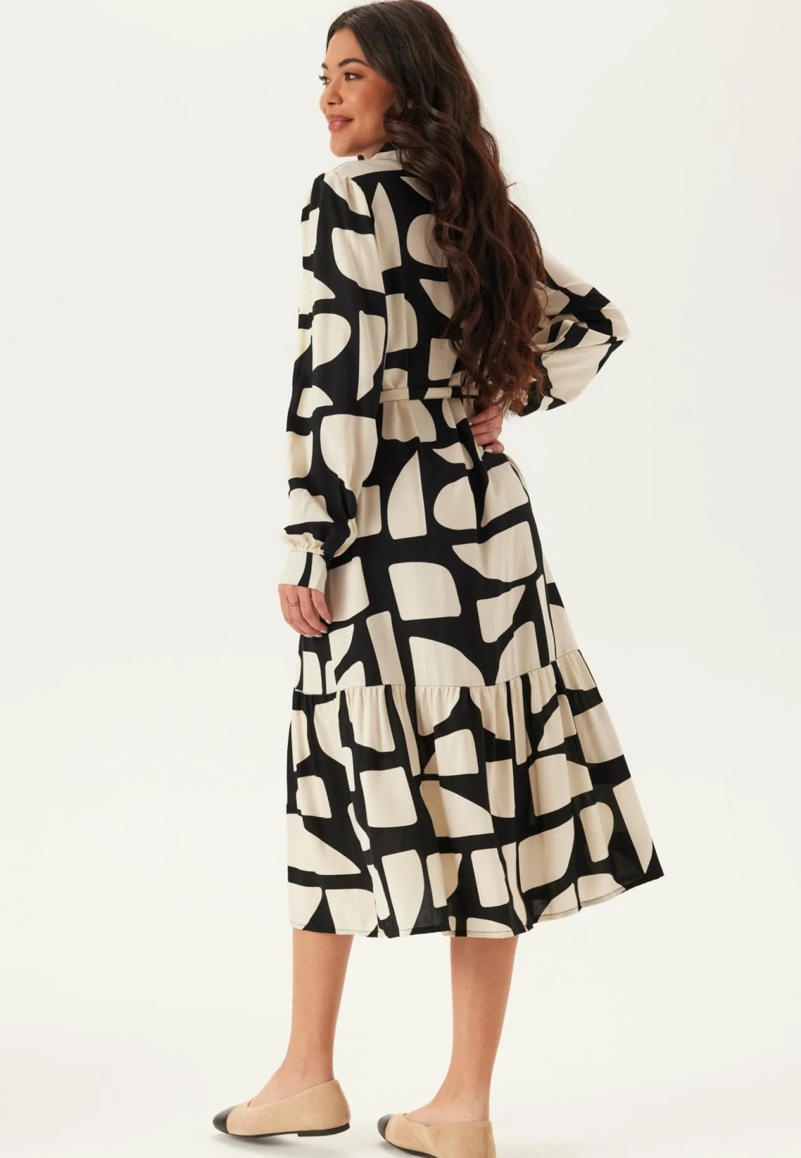 Happy Holly Kukkakuosiset Ja Kuviolliset Mekot|Paitamekot*Viscose Flounce Shirt Dress