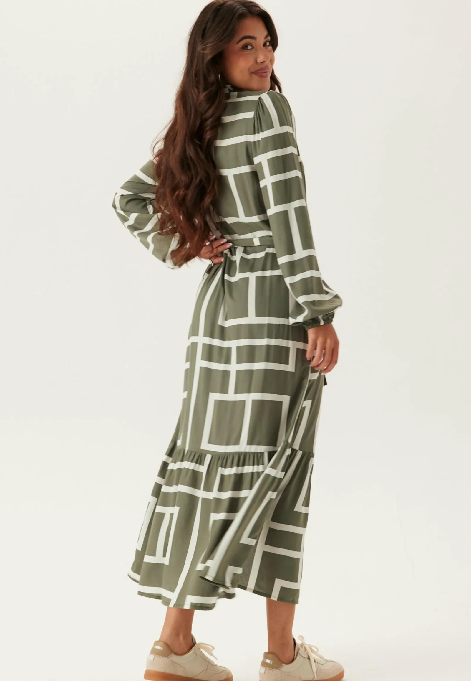 Happy Holly Kukkakuosiset Ja Kuviolliset Mekot|Pitkähihaiset Mekot*Viscose Long Sleeve Dress