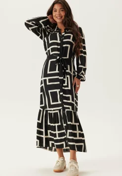 Happy Holly Kukkakuosiset Ja Kuviolliset Mekot|Paitamekot*Viscose Long Sleeve Dress