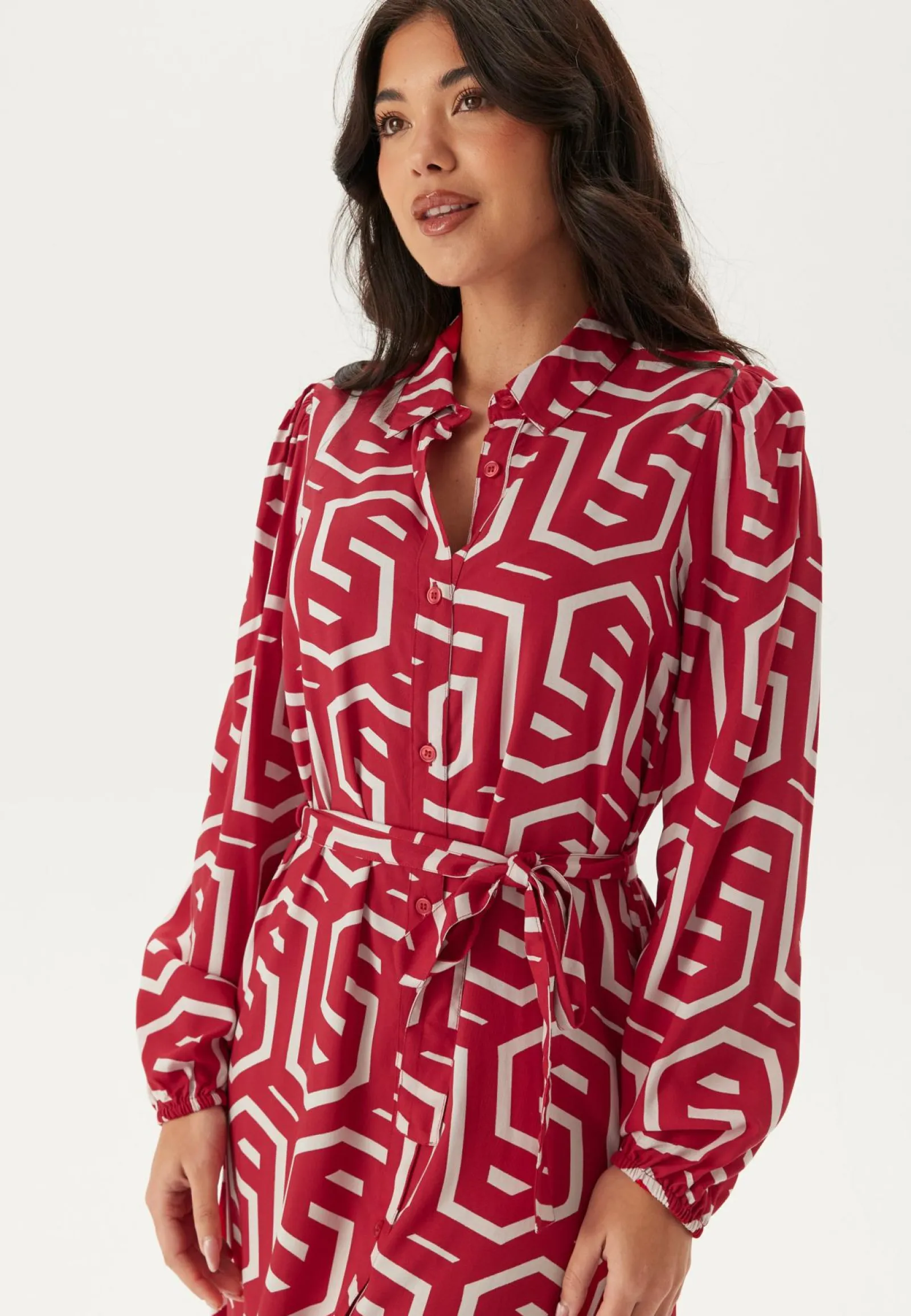 Happy Holly Kukkakuosiset Ja Kuviolliset Mekot|Paitamekot*Viscose Long Sleeve Dress