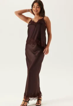 BUBBLEROOM Juhlameet|Satiinihameet*Viscose Satin Lace Skirt