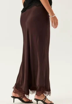 BUBBLEROOM Juhlameet|Satiinihameet*Viscose Satin Lace Skirt