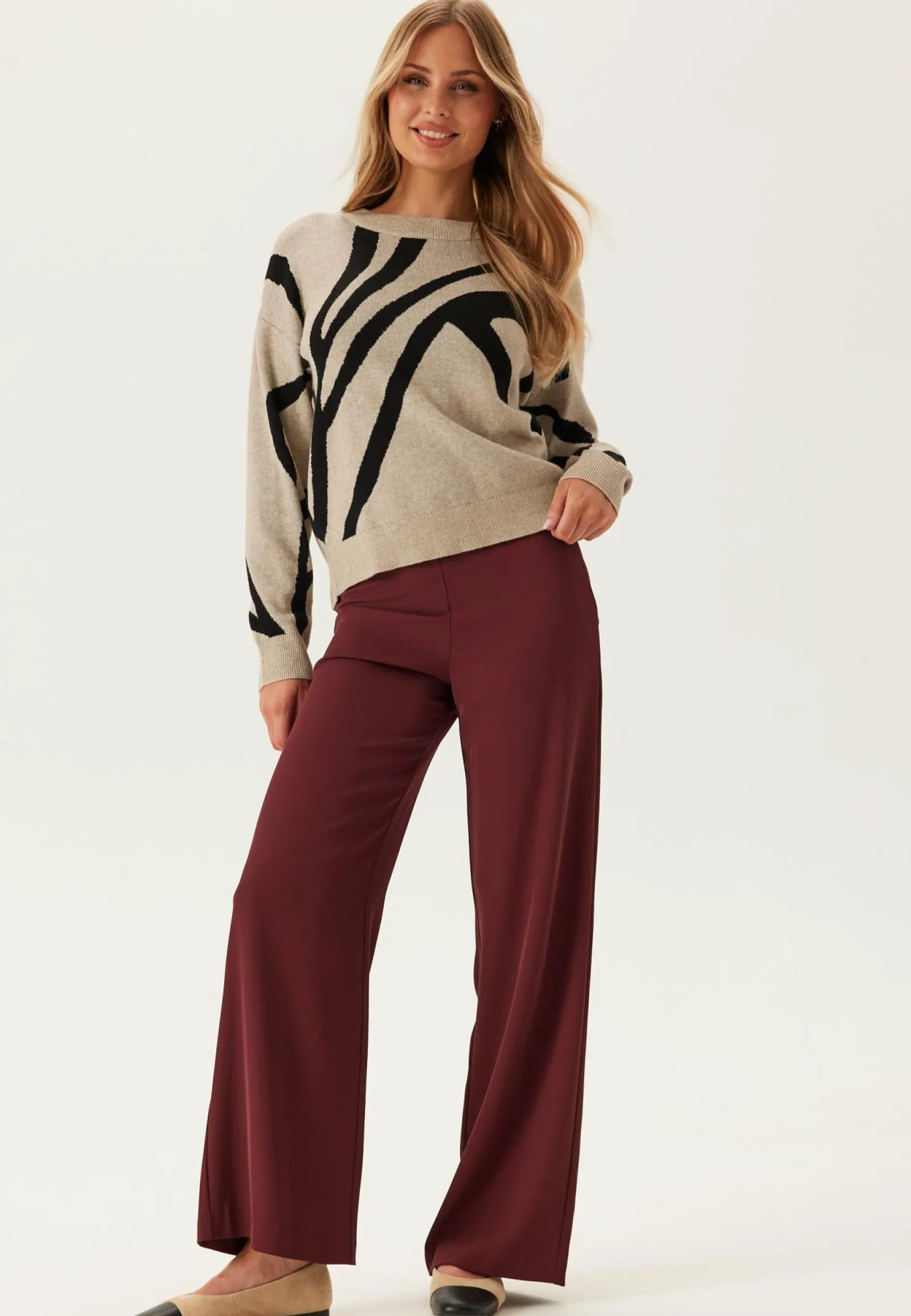 VILA Neulepuserot|Neulotut Neulepuserot*Vitif Jacquard L/S KNIT TOP KN