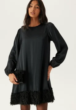 VILA Uudenvuoden Mekot|Pitkähihaiset Mekot*Viveer O-neck L/S SHORT DRESS