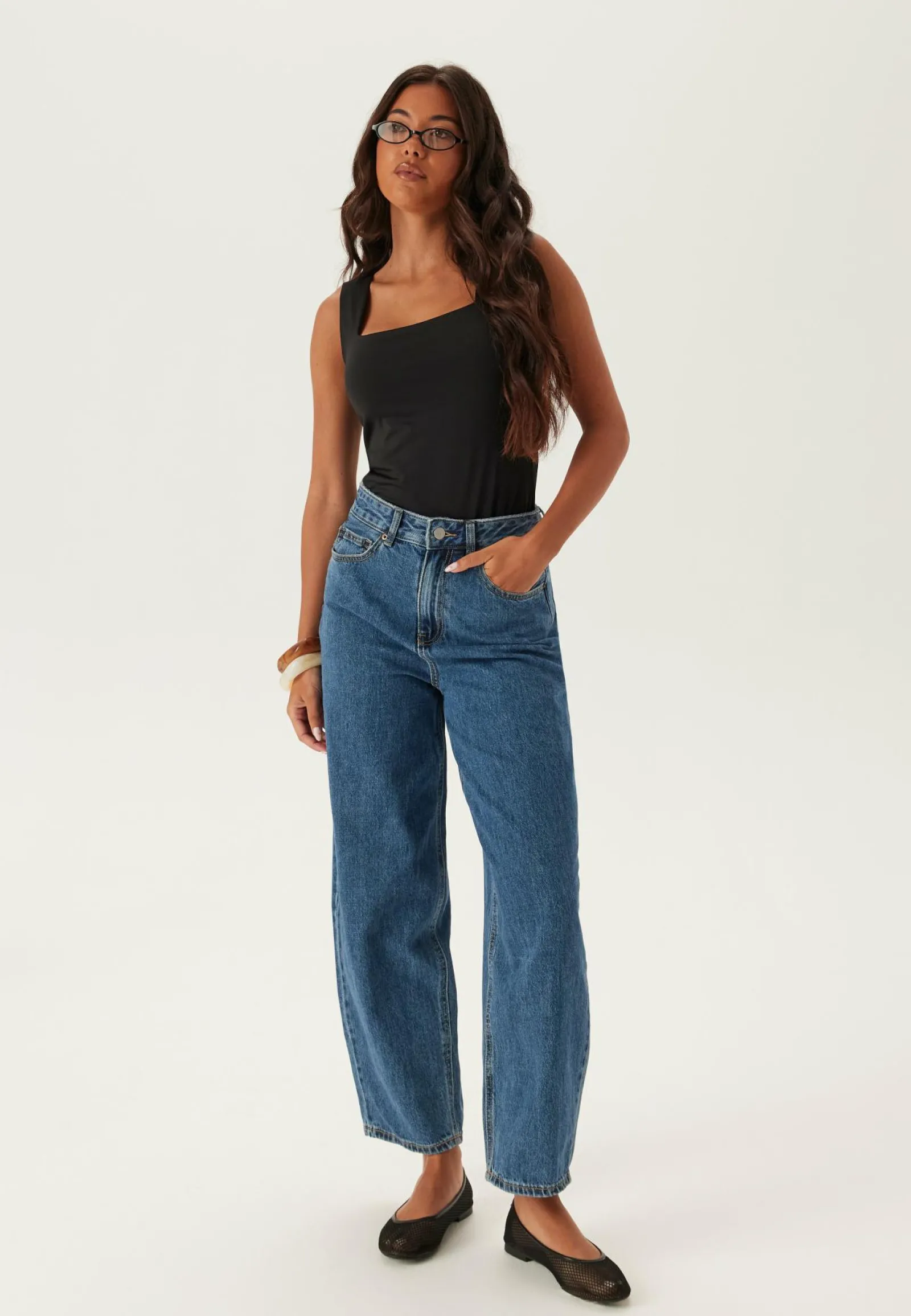 VERO MODA Farkut|Väljät Ja Baggy-Farkut*Vmbillie Hr Barrel Ank Js