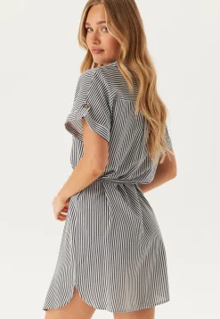 VERO MODA Raidalliset Mekot|Kesämekot*Vmbumpy Ss Short Shirt Dress