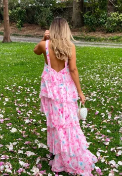 VERO MODA Juhlamekot|Kukkakuosiset Ja Kuviolliset Mekot*Vmfelicia Sl Ruffle Maxi Dress