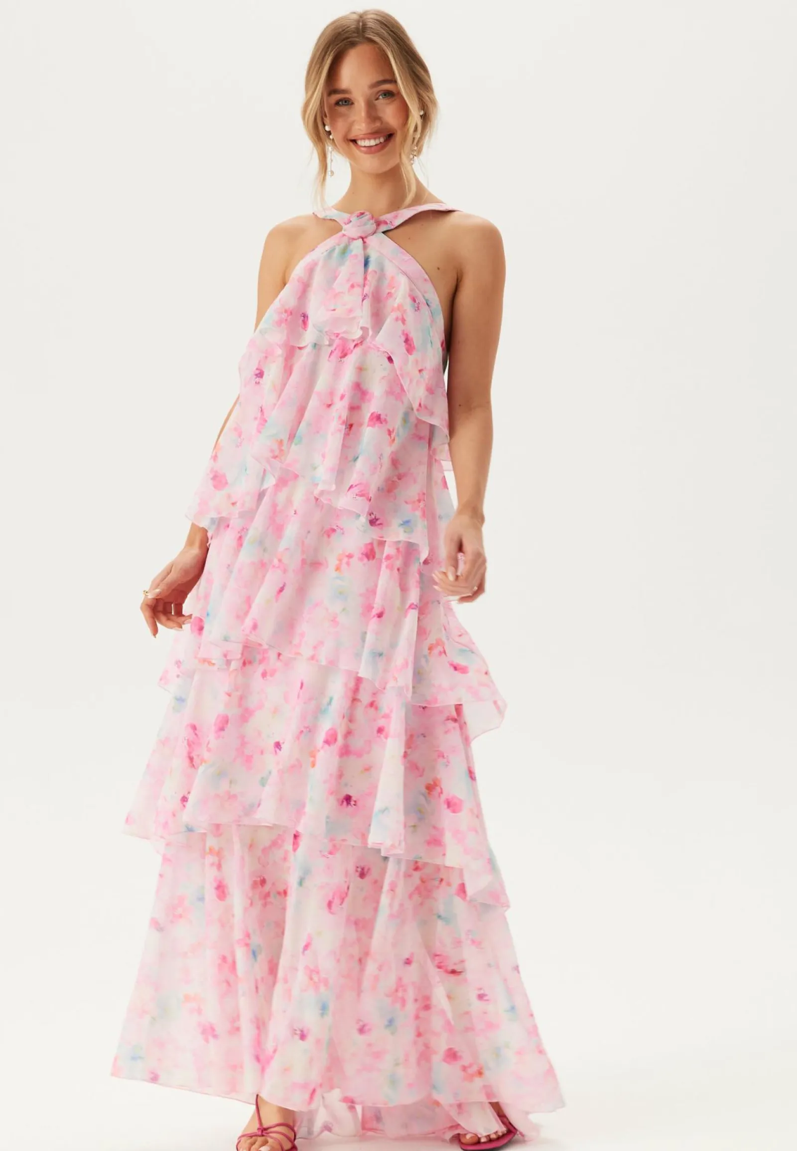 VERO MODA Juhlamekot|Kukkakuosiset Ja Kuviolliset Mekot*Vmfelicia Sl Ruffle Maxi Dress
