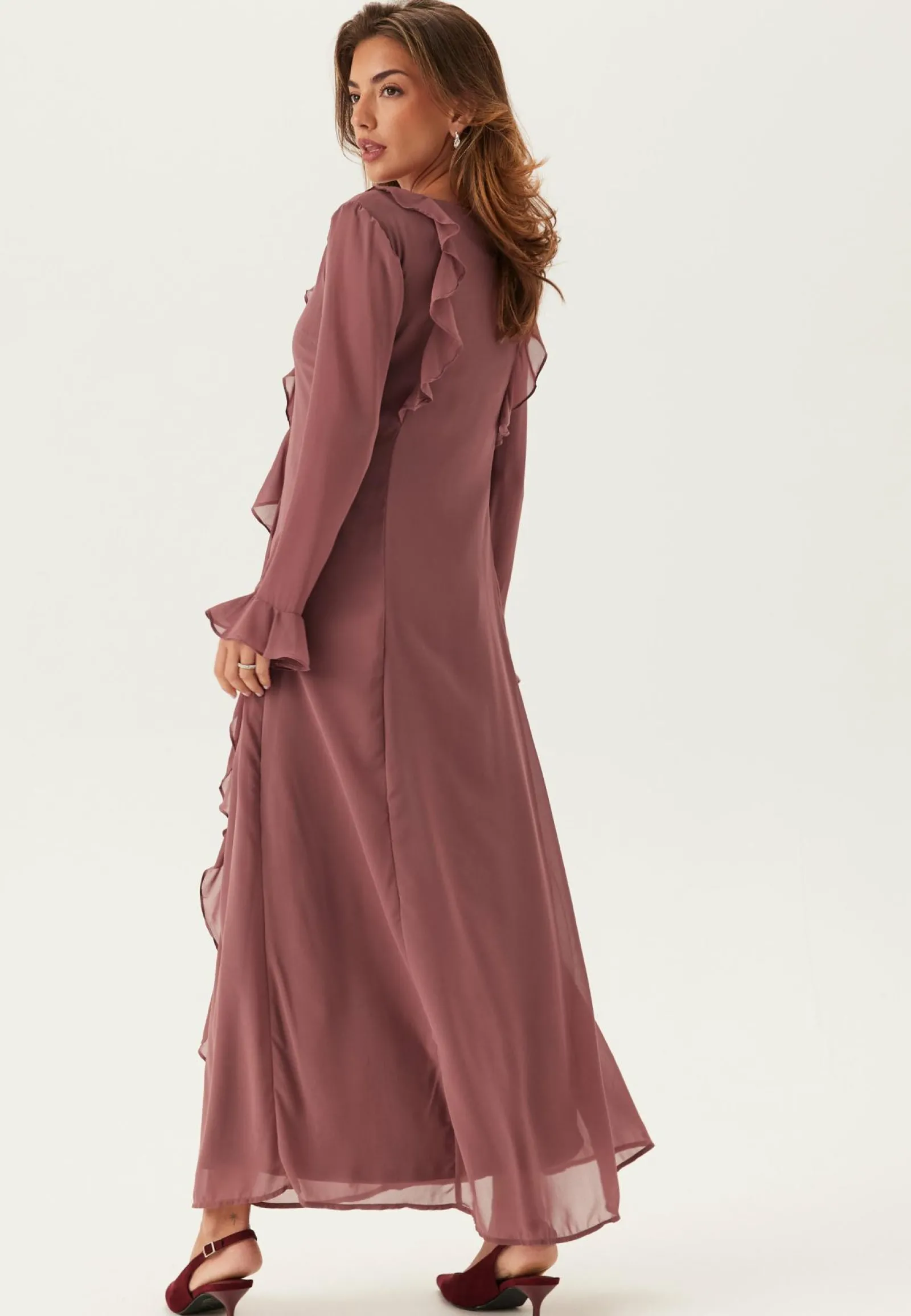 VERO MODA Juhlamekot|Kesämekot*Vmholly Ls Flounce Ankle Dress