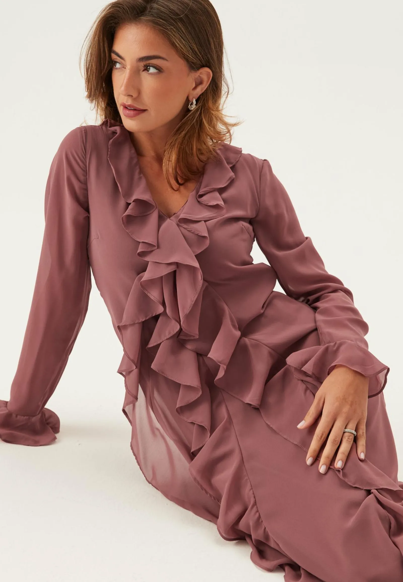 VERO MODA Juhlamekot|Kesämekot*Vmholly Ls Flounce Ankle Dress