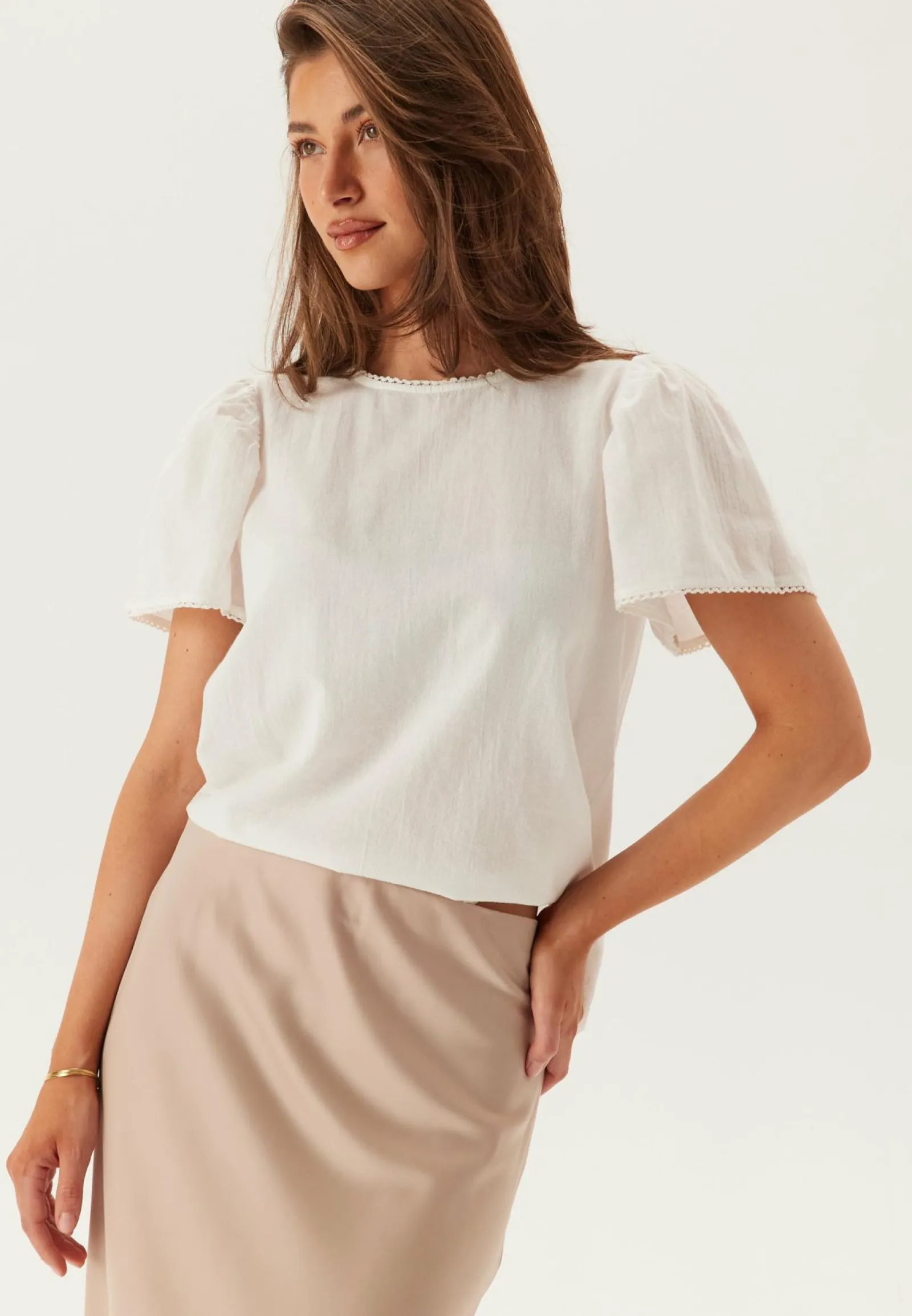 VERO MODA Yksiväriset Puserot Ja Paidat|Rennot Puserot Ja Paidat*Vmpretty Ss Top