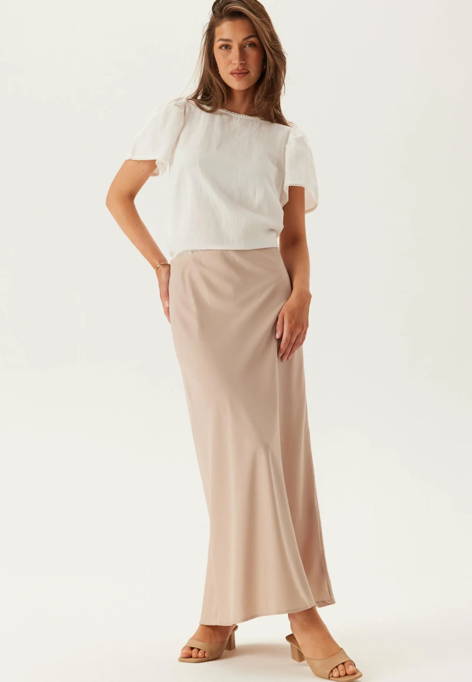 VERO MODA Yksiväriset Puserot Ja Paidat|Rennot Puserot Ja Paidat*Vmpretty Ss Top