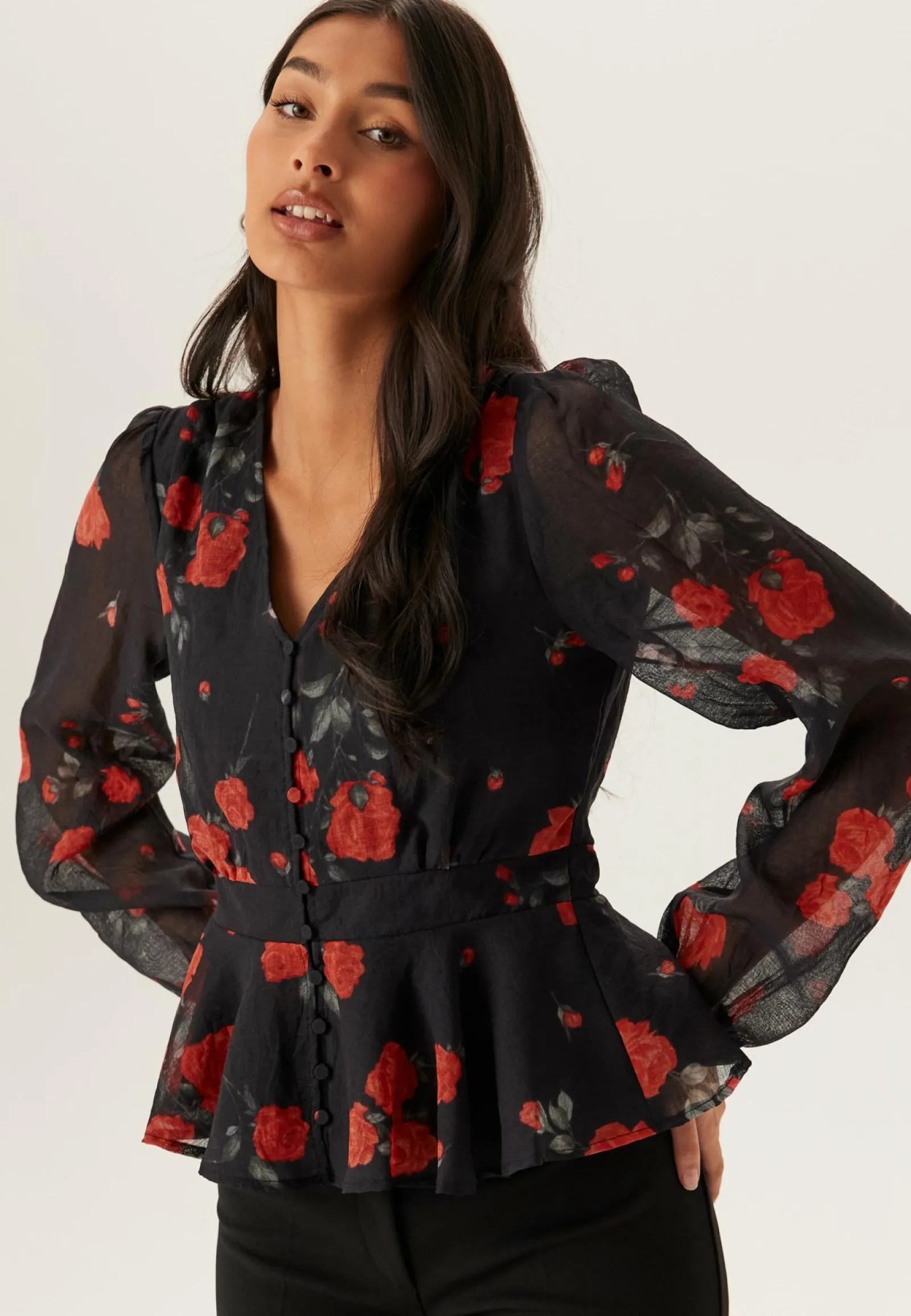 VERO MODA Tunikat Ja Puserot|Rennot Puserot Ja Paidat*Vmsabrina Rose V-neck Shirt