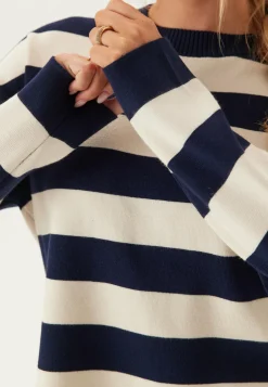 VERO MODA Raidalliset Neuleet|Neulepuserot*Vmsilje Ls O-neck Boxy Pullove