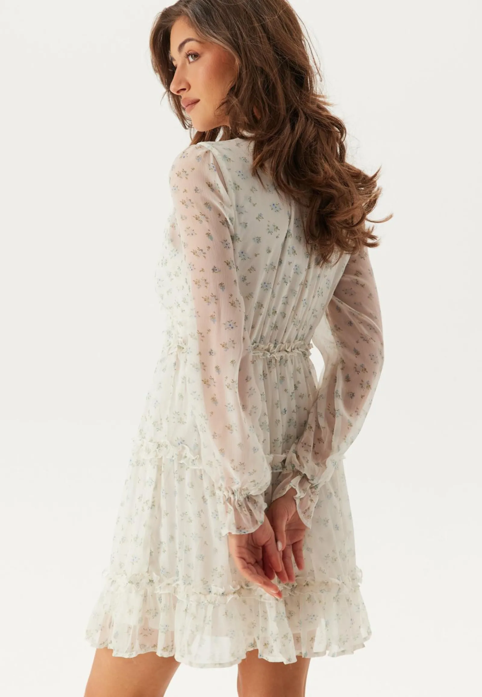 VERO MODA Juhlamekot|Kukkakuosiset Ja Kuviolliset Mekot*Vmsmilla LS frill short dress