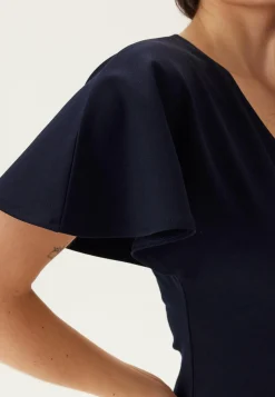 BUBBLEROOM Midimekot|Trikoomekot*V-Neck Butterfly Sleeve Dress