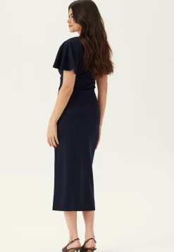 BUBBLEROOM Midimekot|Trikoomekot*V-Neck Butterfly Sleeve Dress