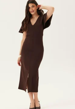 BUBBLEROOM Midimekot|Trikoomekot*V-Neck Butterfly Sleeve Dress