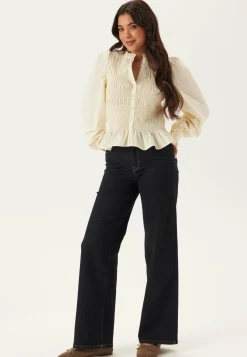 BUBBLEROOM Yksiväriset Puserot Ja Paidat|Tunikat Ja Puserot*V-neck Cotton Smock Blouse