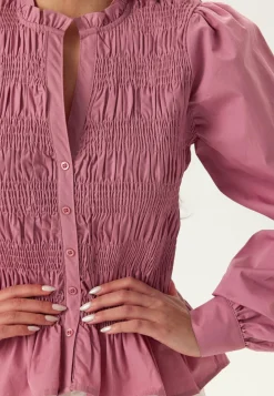 BUBBLEROOM Yksiväriset Puserot Ja Paidat|Tunikat Ja Puserot*V-neck Cotton Smock Blouse