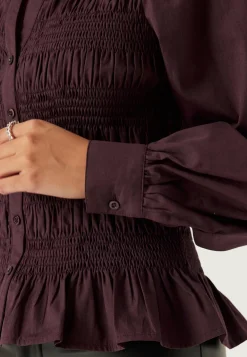 BUBBLEROOM Yksiväriset Puserot Ja Paidat|Paidat*V-neck Cotton Smock Blouse