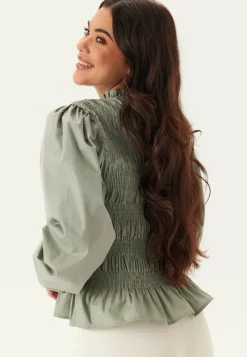 BUBBLEROOM Yksiväriset Puserot Ja Paidat|Tunikat Ja Puserot*V-neck Cotton Smock Blouse