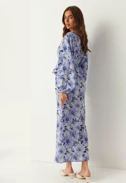 BUBBLEROOM Röyhelömekot|Kukkakuosiset Ja Kuviolliset Mekot*V-neck Flounce Maxi Dress