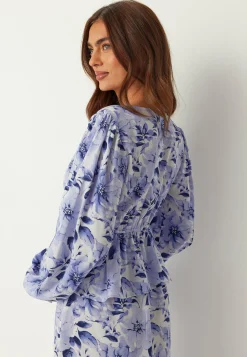 BUBBLEROOM Röyhelömekot|Kukkakuosiset Ja Kuviolliset Mekot*V-neck Flounce Maxi Dress