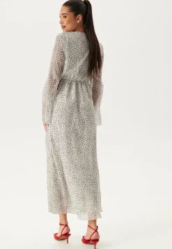 BUBBLEROOM Kukkakuosiset Ja Kuviolliset Mekot|Pilkulliset Mekot*V-Neck Frill Dress