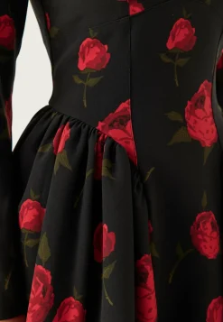 Bubbleroom Occasion Kukkakuosiset Ja Kuviolliset Mekot|Pitkähihaiset Mekot*Volume Skirt Long Sleeve Mini Dress