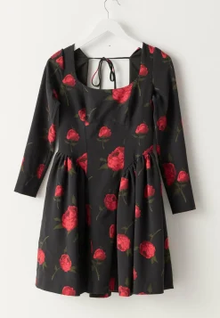 Bubbleroom Occasion Kukkakuosiset Ja Kuviolliset Mekot|Pitkähihaiset Mekot*Volume Skirt Long Sleeve Mini Dress